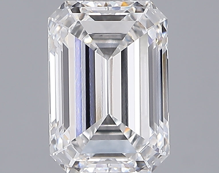 2.04 Carat Emerald Shaped, Ideal Cut, E Color, VVS1 Clarity, IGI Certified Lab Grown Diamond