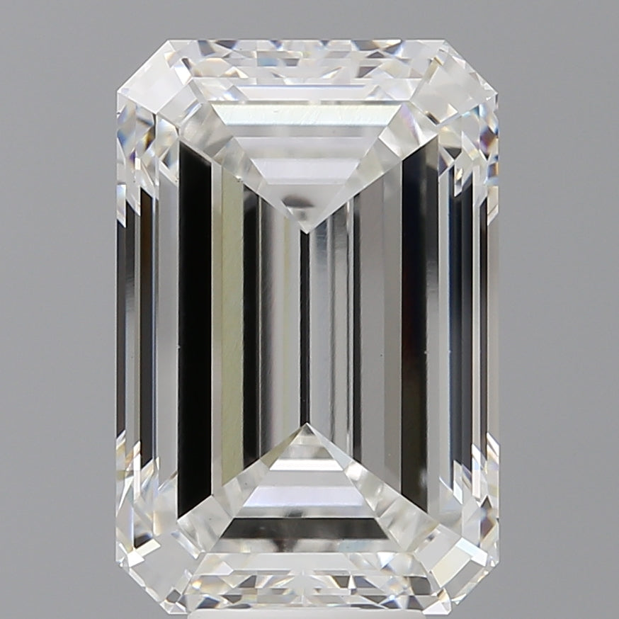 9.00 Carat Emerald Shaped, Ideal Cut, F Color, VS1 Clarity, IGI Certified Lab Grown Diamond
