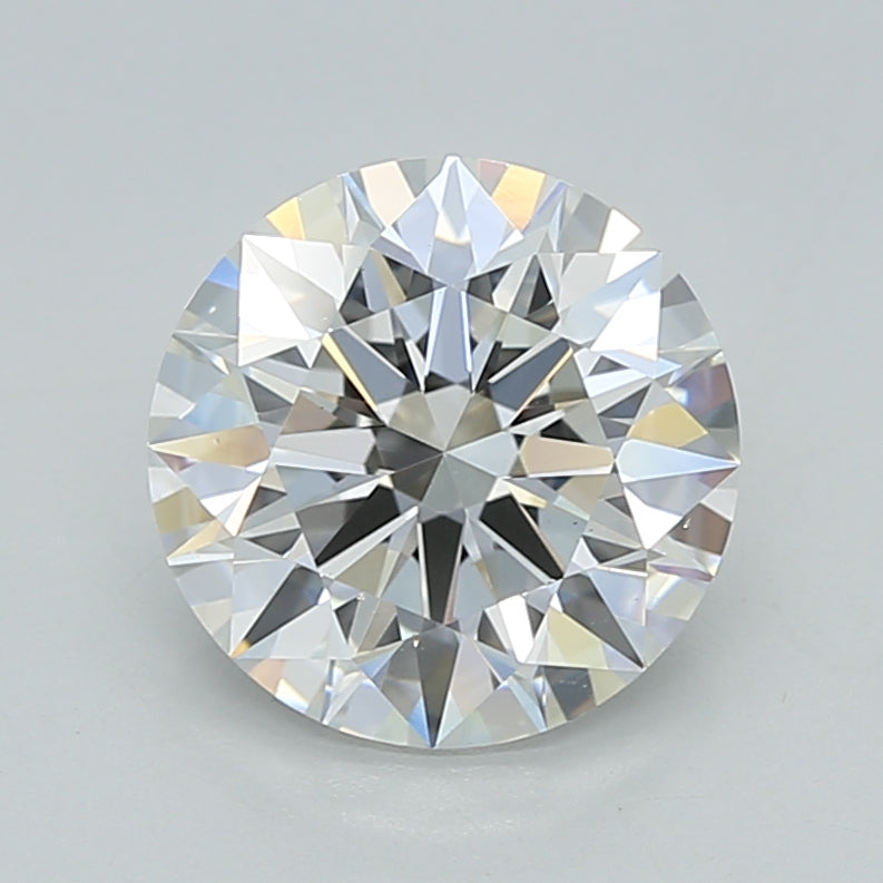 2.05 Carat Round Shaped, Ideal Cut, F Color, VVS2 Clarity, IGI Certified Lab Grown Diamond