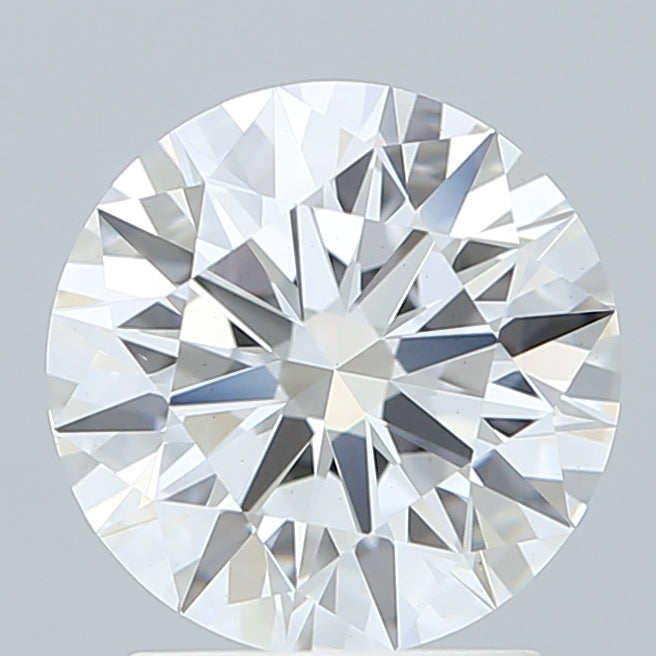2.10 Carat Round Shaped, Ideal Cut, D Color, VVS2 Clarity, IGI Certified Lab Grown Diamond