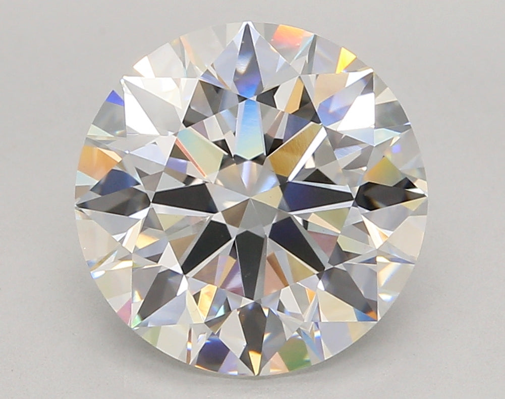 6.04 Carat Round Shaped, Ideal Cut, F Color, VVS2 Clarity, IGI Certified Lab Grown Diamond