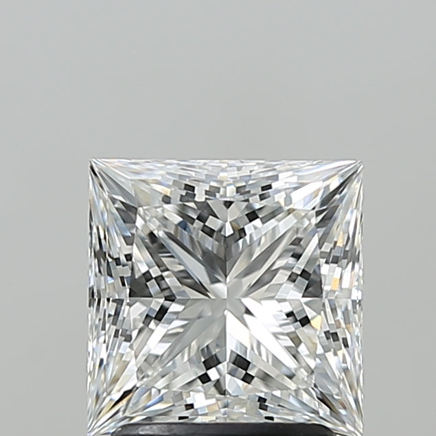 2.09 Carat Princess Shaped, Ideal Cut, E Color, VVS2 Clarity, IGI Certified Lab Grown Diamond