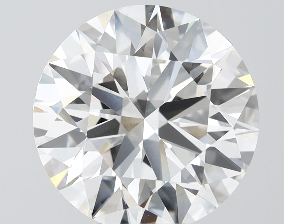 5.54 Carat Round Shaped, Ideal Cut, F Color, VS1 Clarity, IGI Certified Lab Grown Diamond