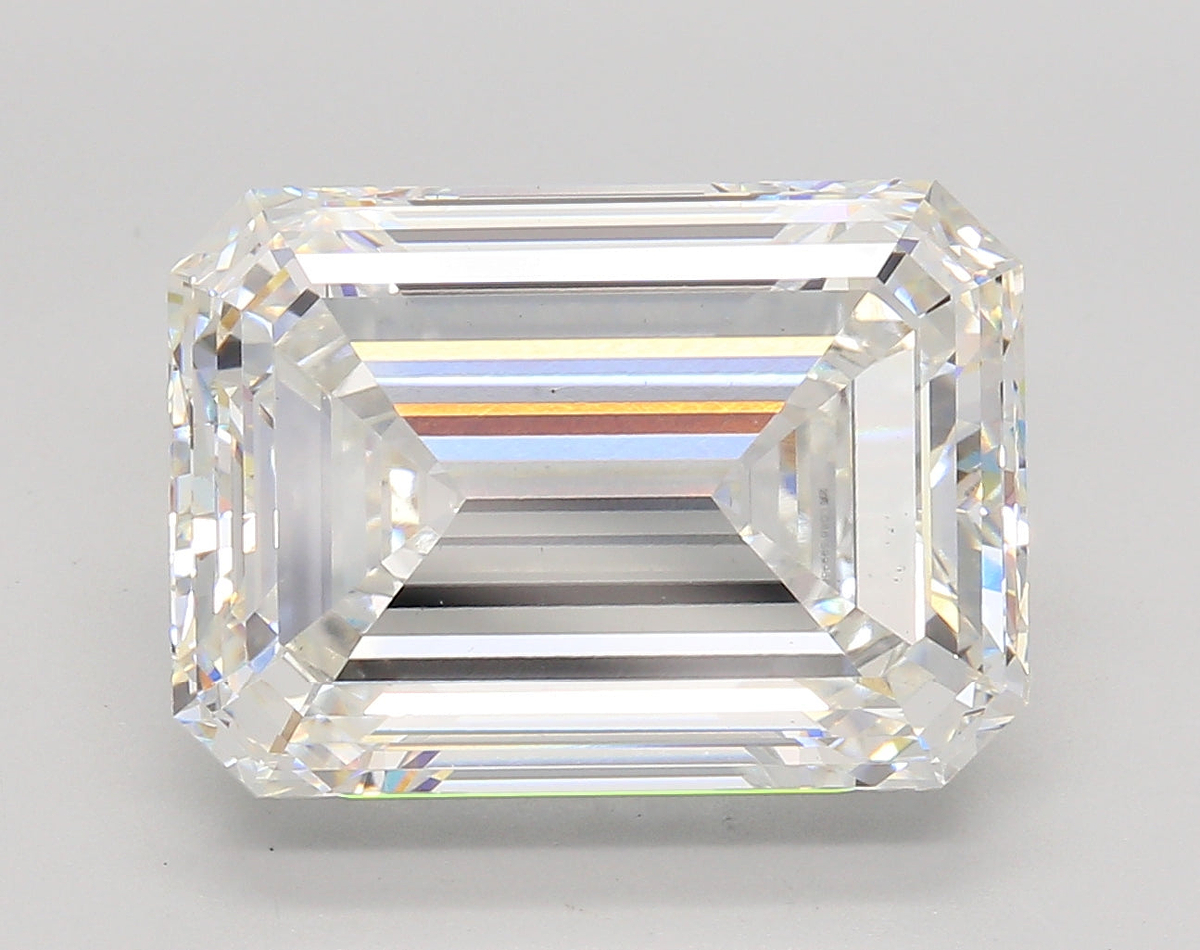 9.51 Carat Emerald Shaped, Ideal Cut, G Color, VS1 Clarity, IGI Certified Lab Grown Diamond