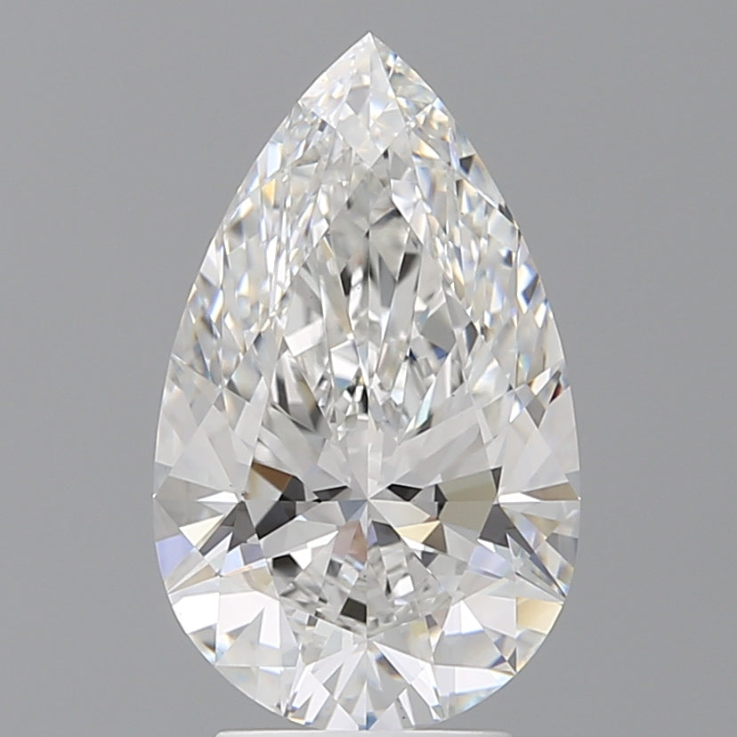 3.59 Carat Pear Shaped, Ideal Cut, E Color, VS1 Clarity, IGI Certified Lab Grown Diamond