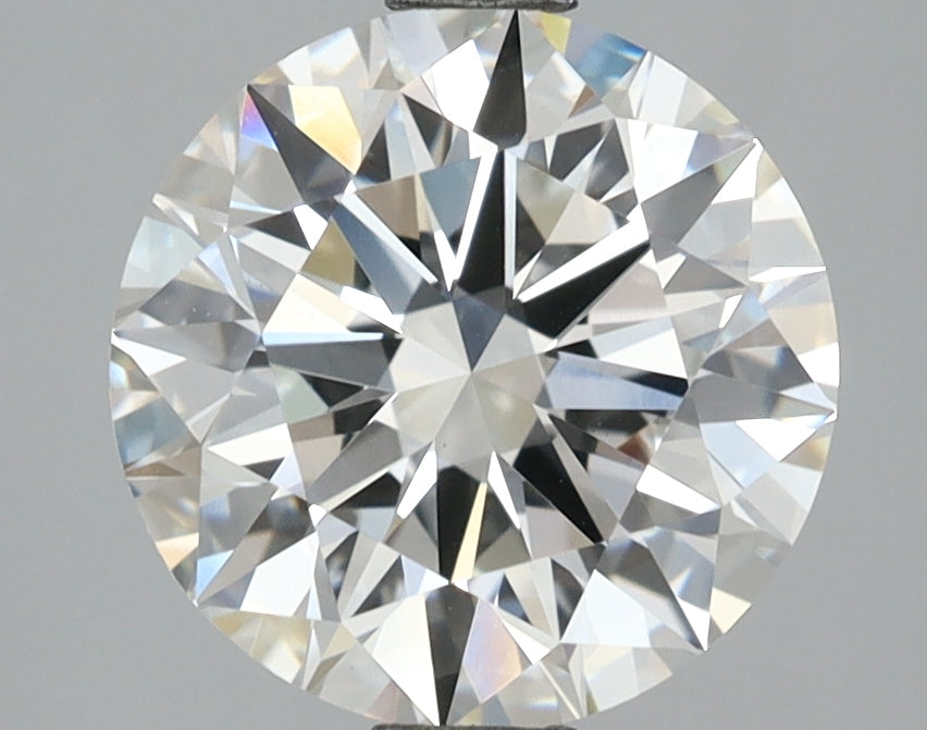 2.97 Carat Round Shaped, Excellent Cut, E Color, VVS2 Clarity, IGI Certified Lab Grown Diamond