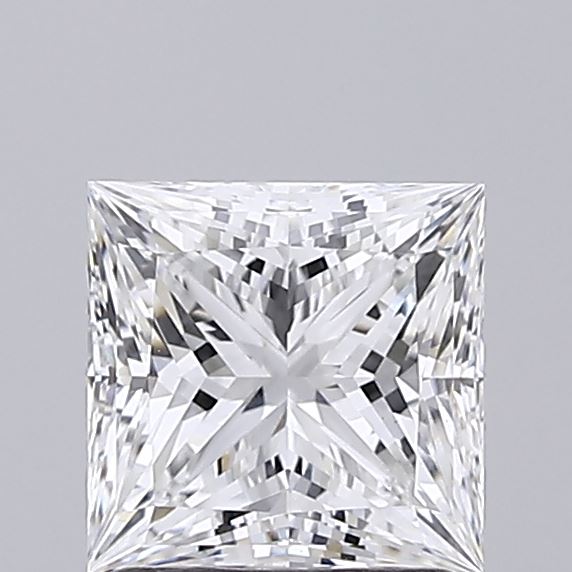 1.50 Carat Princess Shaped, Ideal Cut, E Color, VS1 Clarity, IGI Certified Lab Grown Diamond