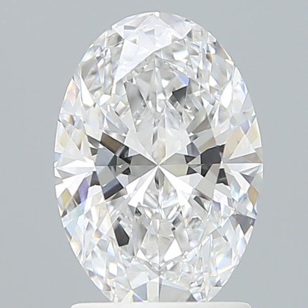 1.77 Carat Oval Shaped, Ideal Cut, D Color, VVS2 Clarity, IGI Certified Lab Grown Diamond