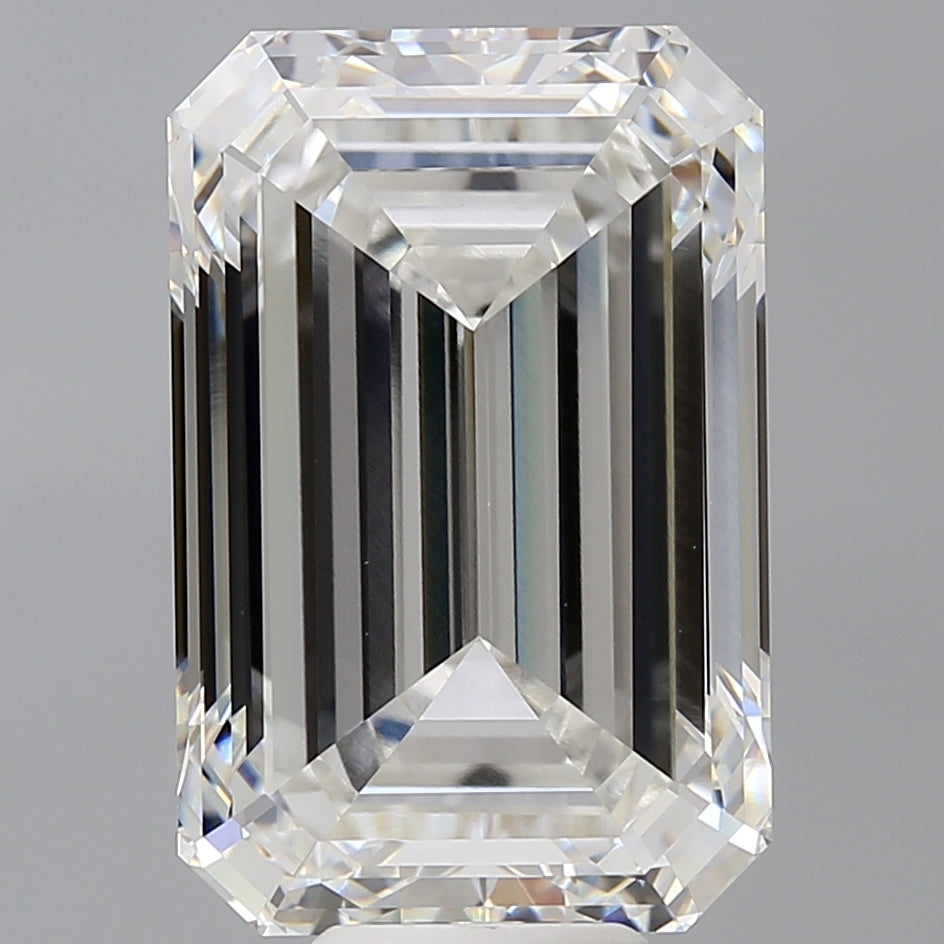 11.54 Carat Emerald Shaped, Ideal Cut, F Color, VVS2 Clarity, IGI Certified Lab Grown Diamond