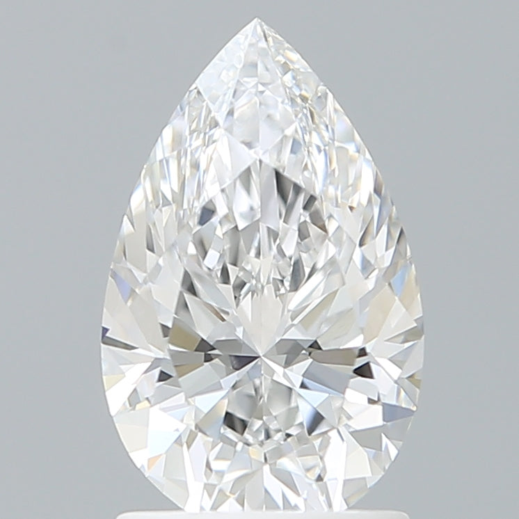 1.60 Carat Pear Shaped, Ideal Cut, D Color, VVS2 Clarity, IGI Certified Lab Grown Diamond