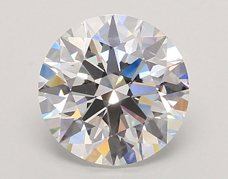 2.03 Carat Round Shaped, Ideal Cut, D Color, VVS2 Clarity, IGI Certified Lab Grown Diamond