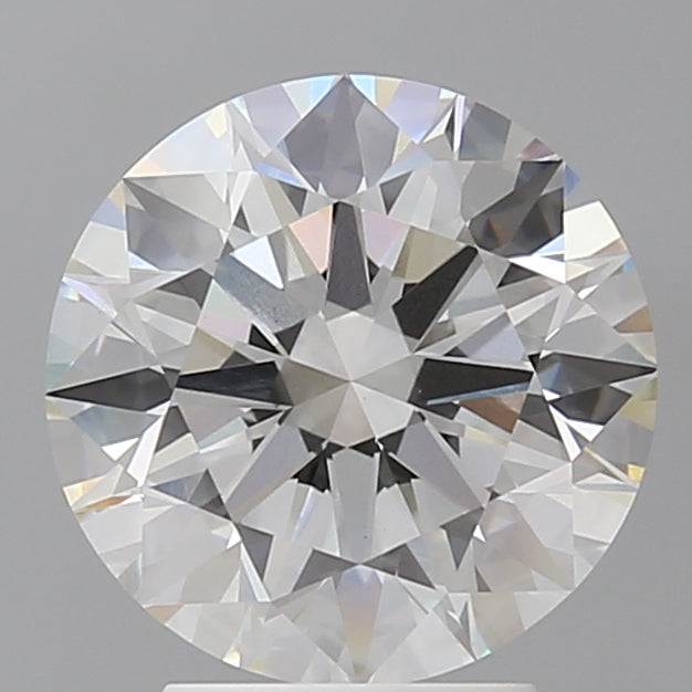 3.54 Carat Round Shaped, Excellent Cut, F Color, VVS2 Clarity, IGI Certified Lab Grown Diamond