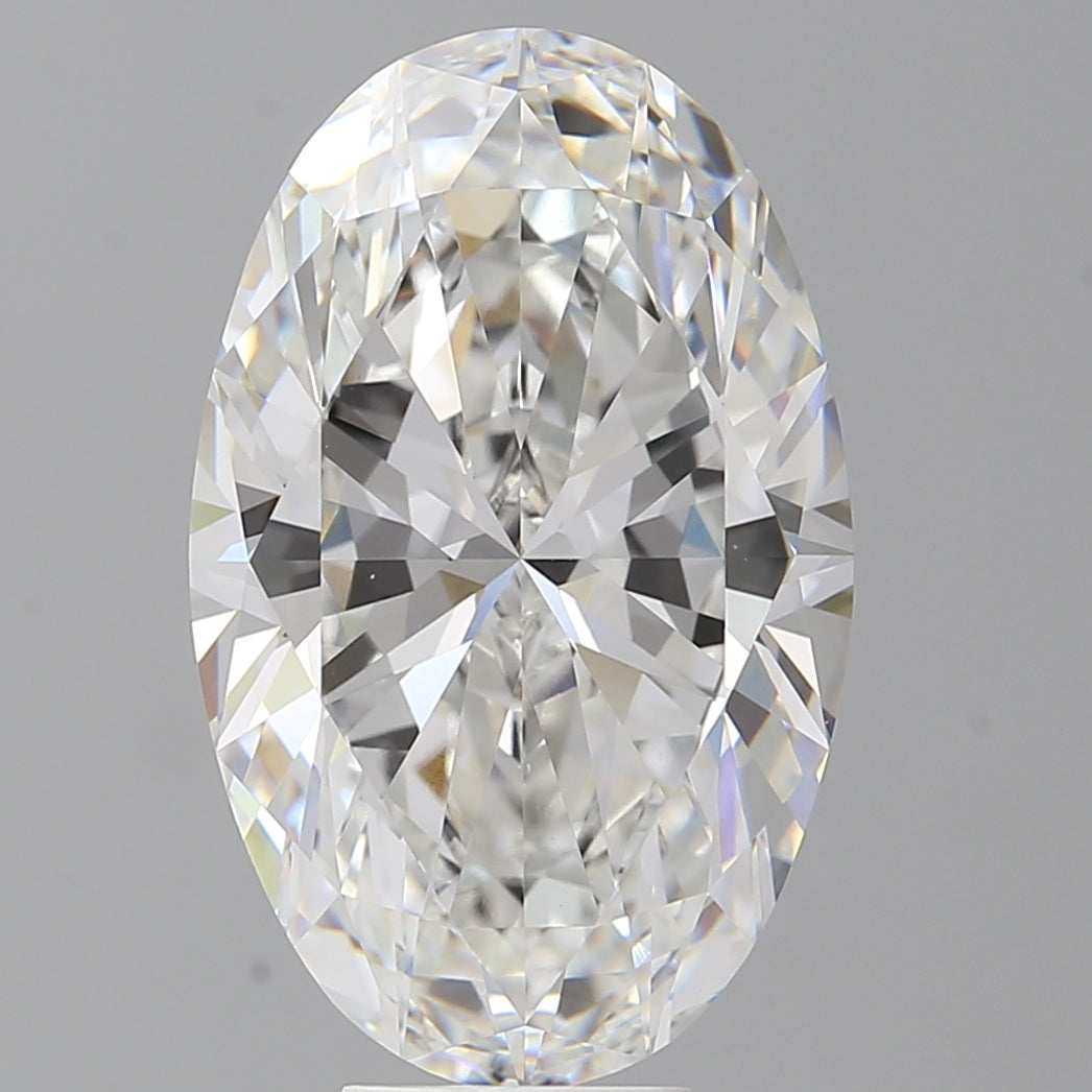 8.59 Carat Oval Shaped, Ideal Cut, F Color, VVS2 Clarity, IGI Certified Lab Grown Diamond