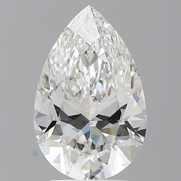 3.51 Carat Pear Shaped, Excellent Cut, E Color, VS2 Clarity, IGI Certified Lab Grown Diamond