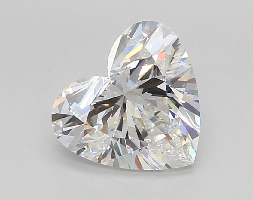 2.05 Carat Heart Shaped, Ideal Cut, E Color, VVS2 Clarity, IGI Certified Lab Grown Diamond