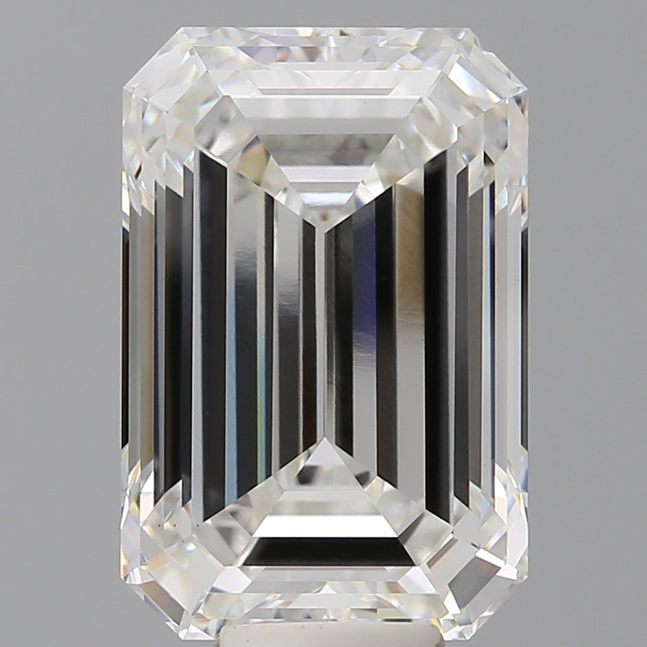 11.60 Carat Emerald Shaped, Ideal Cut, F Color, VS1 Clarity, IGI Certified Lab Grown Diamond