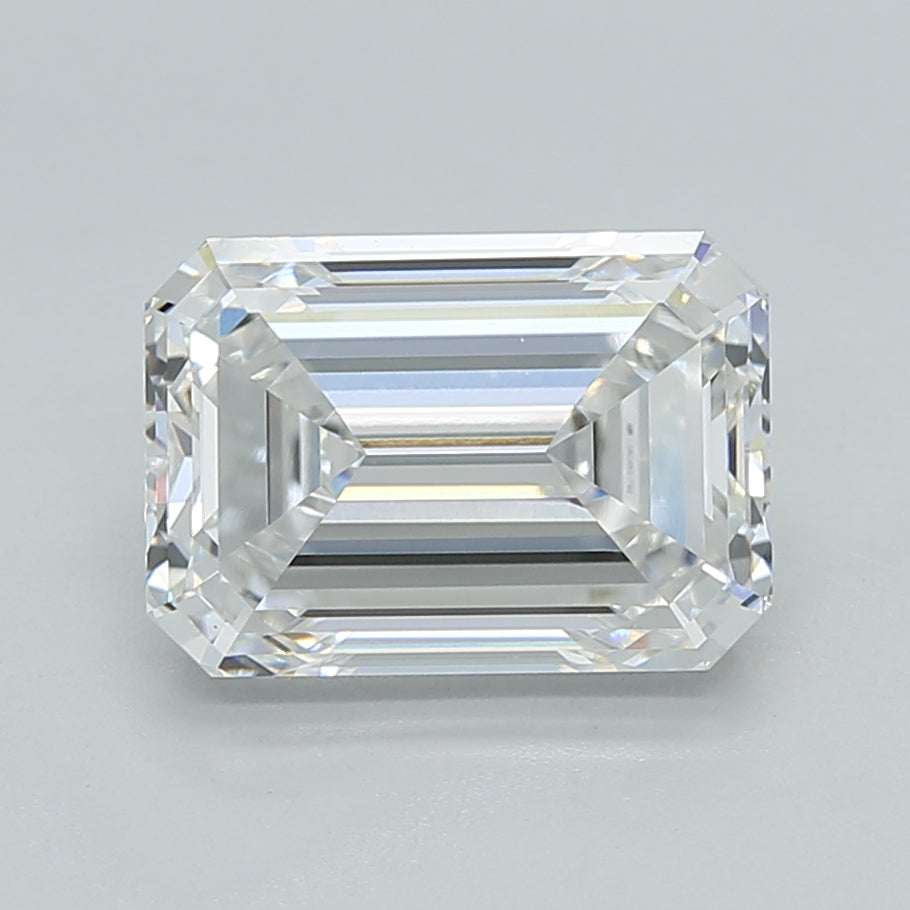 2.94 Carat Emerald Shaped, Excellent Cut, E Color, VVS2 Clarity, IGI Certified Lab Grown Diamond