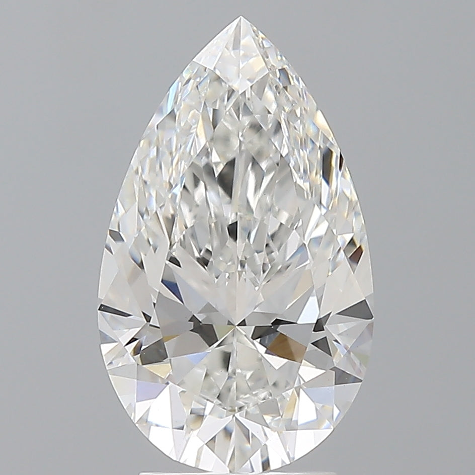 3.57 Carat Pear Shaped, Ideal Cut, E Color, VS1 Clarity, IGI Certified Lab Grown Diamond