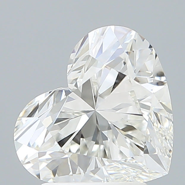 2.67 Carat Heart Shaped, Ideal Cut, F Color, VVS2 Clarity, IGI Certified Lab Grown Diamond