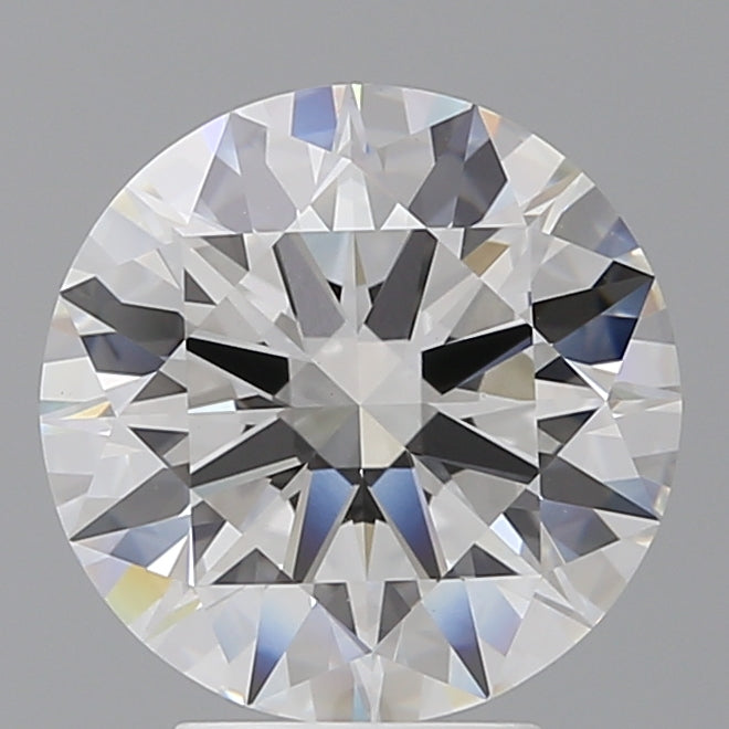 4.07 Carat Round Shaped, Ideal Cut, F Color, VVS2 Clarity, IGI Certified Lab Grown Diamond