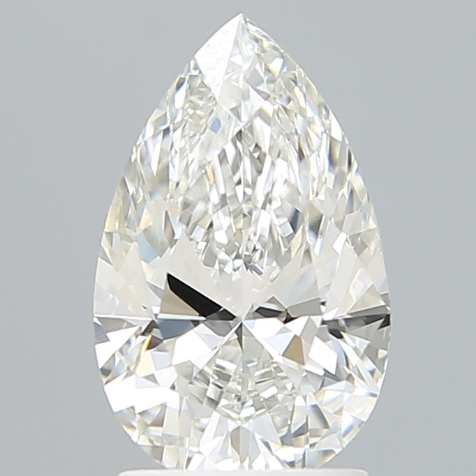 2.00 Carat Pear Shaped, Excellent Cut, F Color, VVS1 Clarity, IGI Certified Lab Grown Diamond