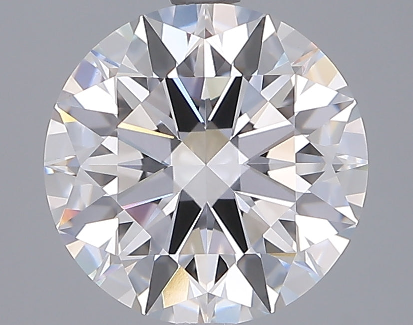 3.04 Carat Round Shaped, Ideal Cut, D Color, VVS2 Clarity, IGI Certified Lab Grown Diamond