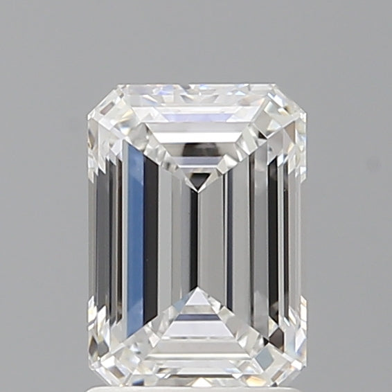 1.58 Carat Emerald Shaped, Ideal Cut, D Color, VVS2 Clarity, IGI Certified Lab Grown Diamond