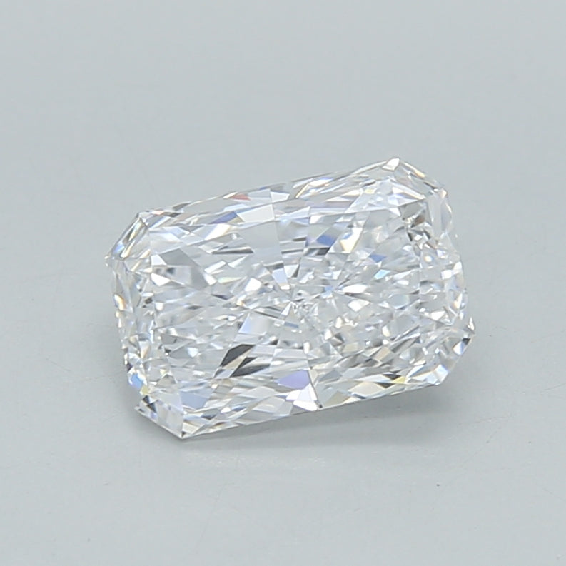 1.00 Carat Radiant Shaped, Excellent Cut, D Color, VS1 Clarity, IGI Certified Lab Grown Diamond