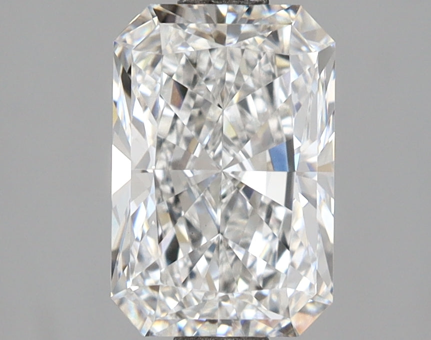 2.06 Carat Radiant Shaped, Ideal Cut, E Color, VS1 Clarity, IGI Certified Lab Grown Diamond