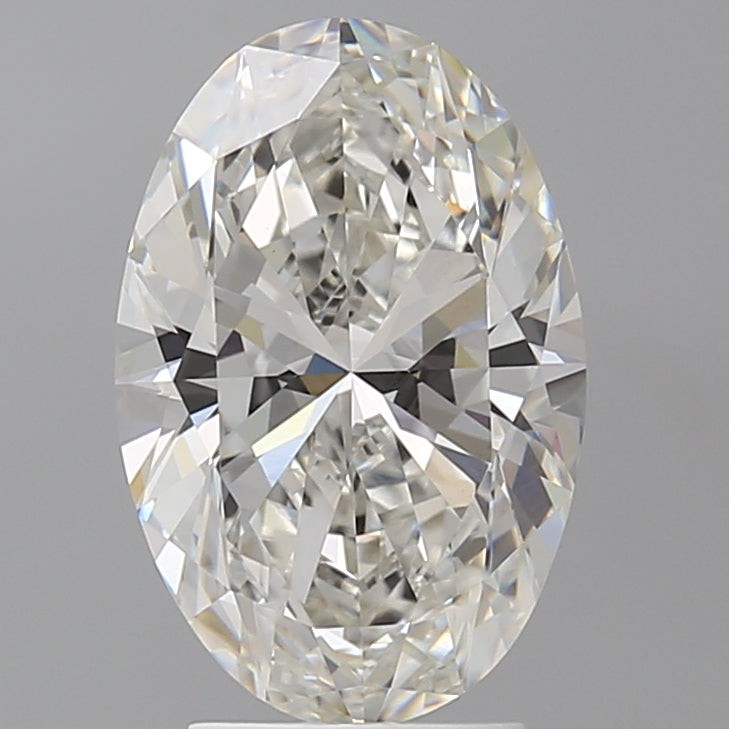 3.50 Carat Oval Shaped, Ideal Cut, F Color, VVS2 Clarity, IGI Certified Lab Grown Diamond