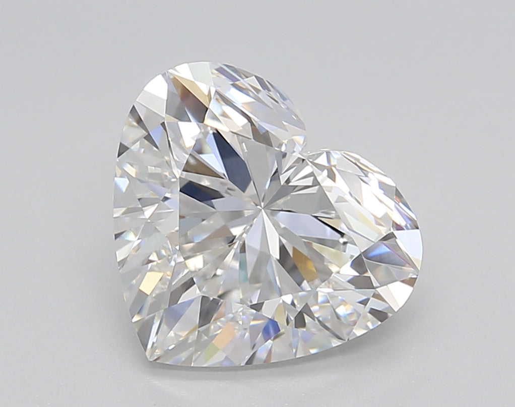 3.02 Carat Heart Shaped, Ideal Cut, D Color, VS1 Clarity, IGI Certified Lab Grown Diamond