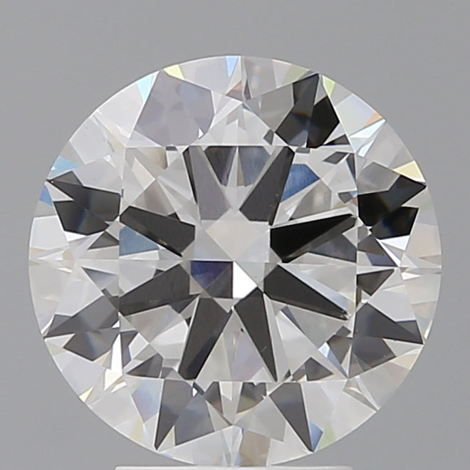 4.02 Carat Round Shaped, Excellent Cut, F Color, VVS2 Clarity, IGI Certified Lab Grown Diamond