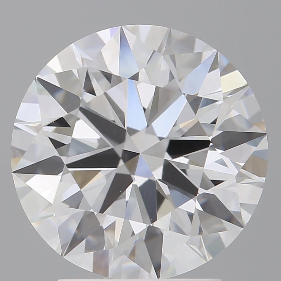 3.10 Carat Round Shaped, Ideal Cut, E Color, VVS2 Clarity, IGI Certified Lab Grown Diamond