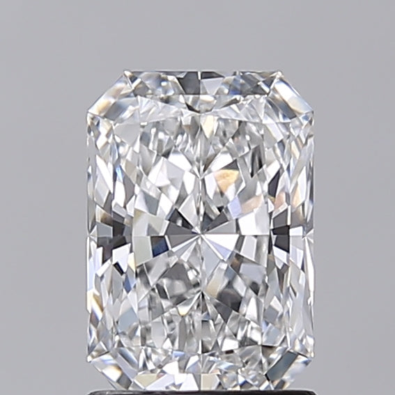 1.51 Carat Radiant Shaped, Ideal Cut, E Color, VVS2 Clarity, IGI Certified Lab Grown Diamond