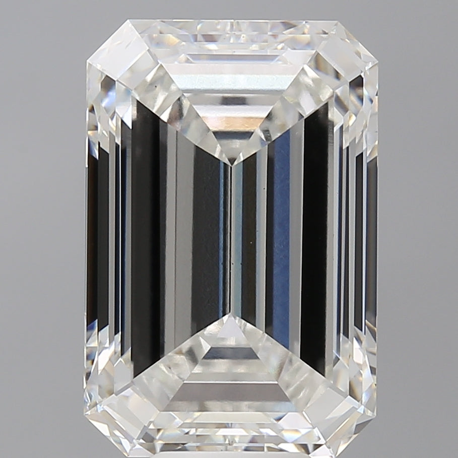 10.09 Carat Emerald Shaped, Ideal Cut, F Color, VS1 Clarity, IGI Certified Lab Grown Diamond