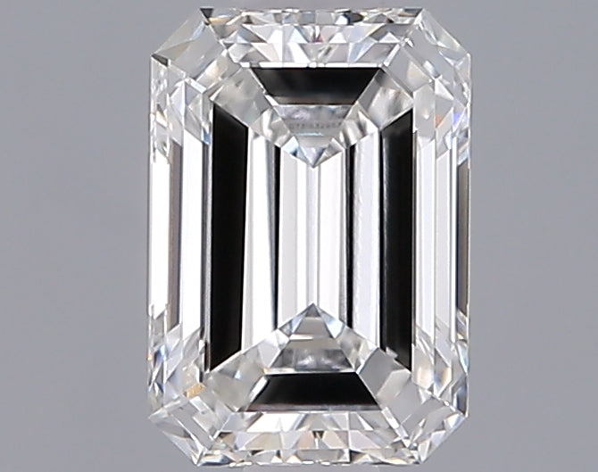 1.28 Carat Emerald Shaped, Ideal Cut, F Color, VVS2 Clarity, IGI Certified Lab Grown Diamond
