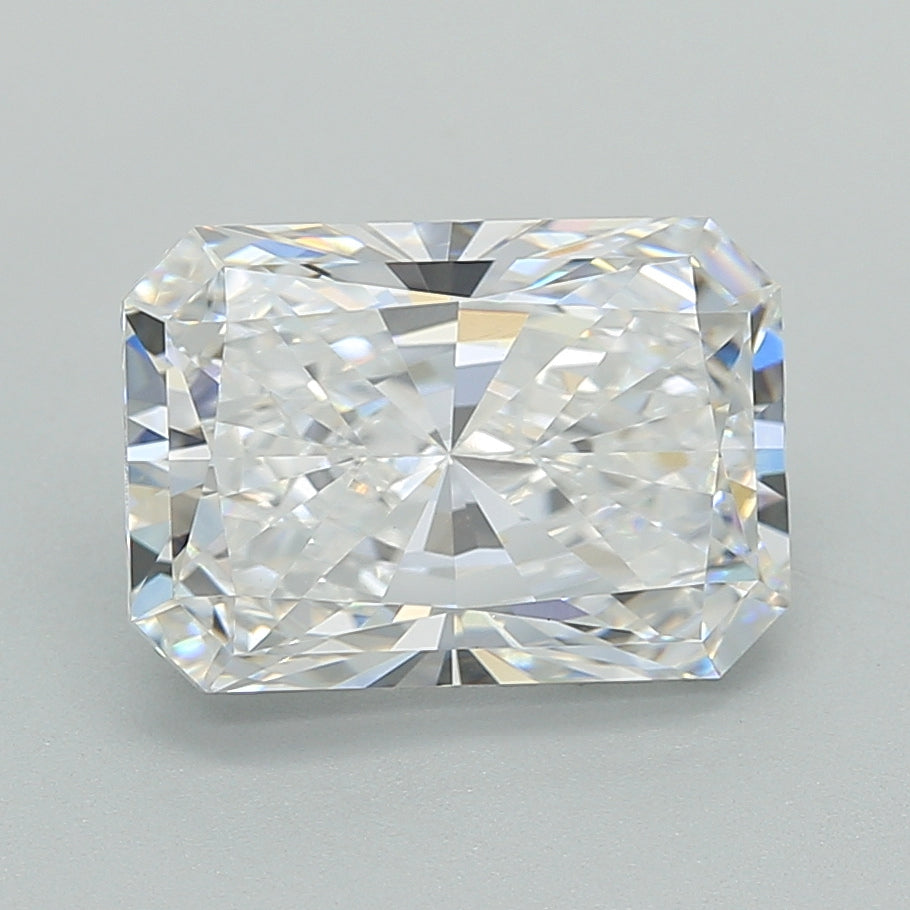 3.03 Carat Radiant Shaped, Ideal Cut, D Color, VVS2 Clarity, IGI Certified Lab Grown Diamond