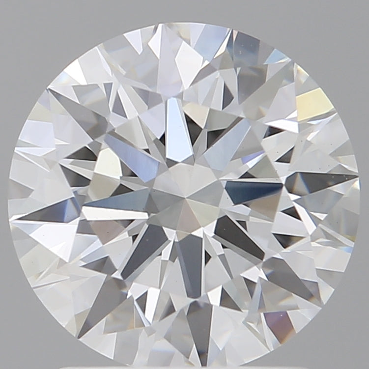 2.10 Carat Round Shaped, Ideal Cut, E Color, VVS2 Clarity, IGI Certified Lab Grown Diamond