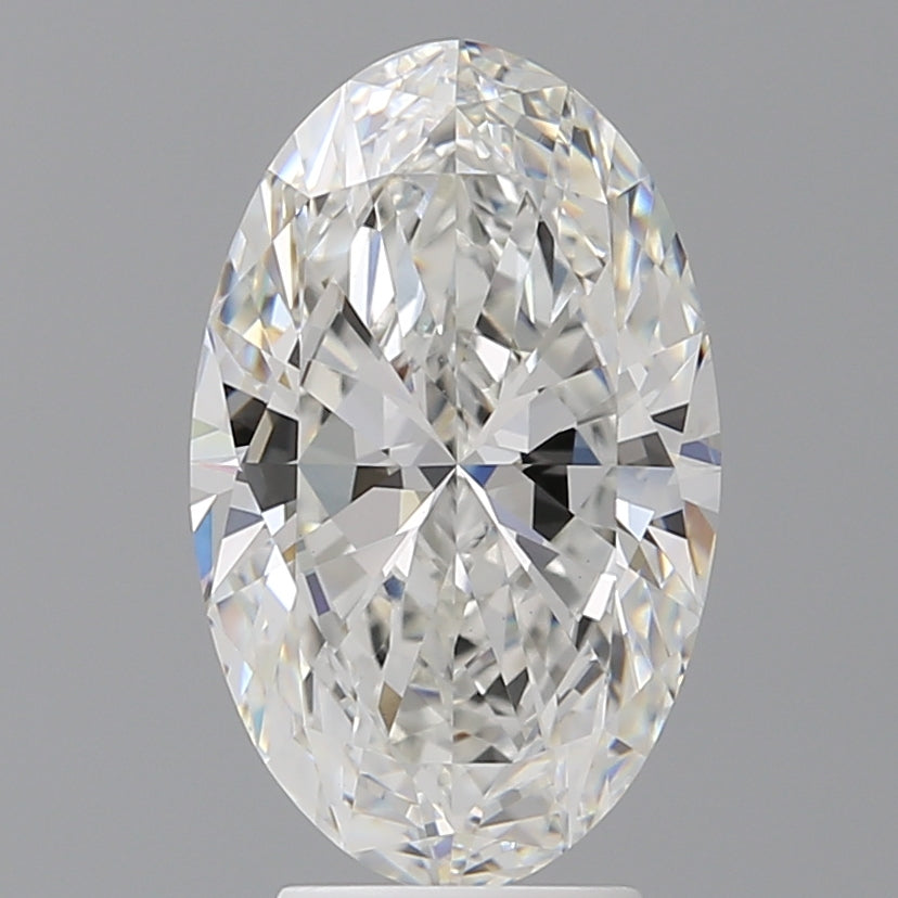 4.02 Carat Oval Shaped, Ideal Cut, F Color, VVS2 Clarity, IGI Certified Lab Grown Diamond