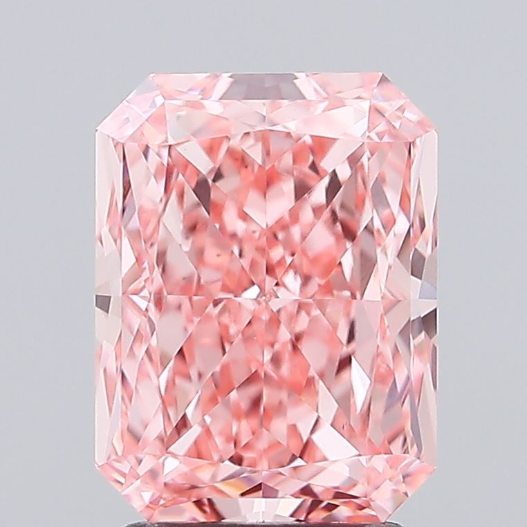 2.78 Carat Radiant Shaped, Ideal Cut, VS1 Clarity, IGI Certified Lab Grown Diamond