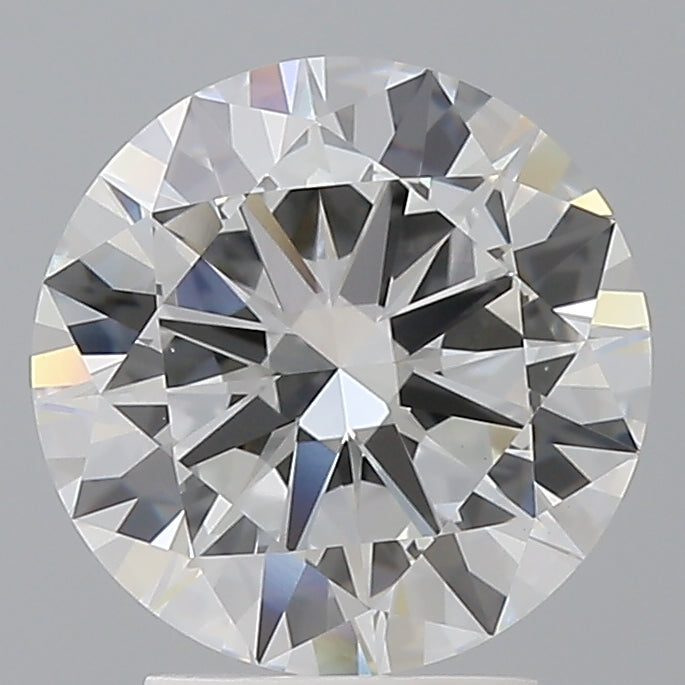 3.02 Carat Round Shaped, Excellent Cut, F Color, VVS2 Clarity, IGI Certified Lab Grown Diamond