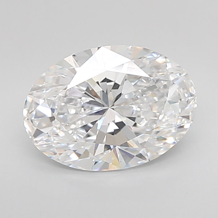 3.13 Carat Oval Shaped, Ideal Cut, D Color, VVS1 Clarity, IGI Certified Lab Grown Diamond