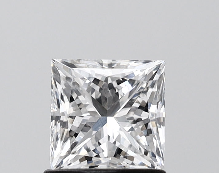 1.08 Carat Princess Shaped, Excellent Cut, D Color, VS1 Clarity, IGI Certified Lab Grown Diamond