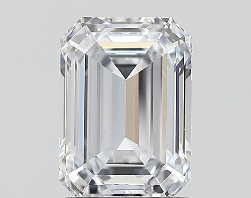 1.64 Carat Emerald Shaped, Ideal Cut, D Color, VVS2 Clarity, IGI Certified Lab Grown Diamond
