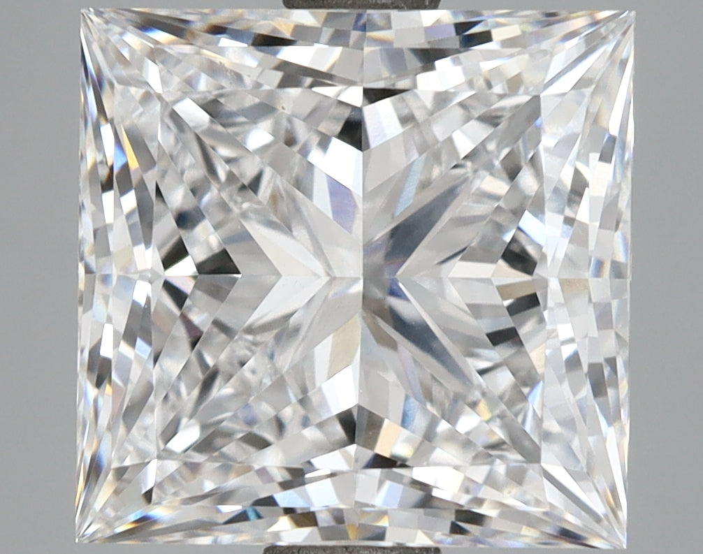5.02 Carat Princess Shaped, Excellent Cut, D Color, VS1 Clarity, IGI Certified Lab Grown Diamond