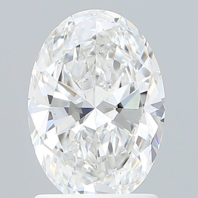 1.50 Carat Oval Shaped, Very Good Cut, D Color, VVS2 Clarity, IGI Certified Lab Grown Diamond