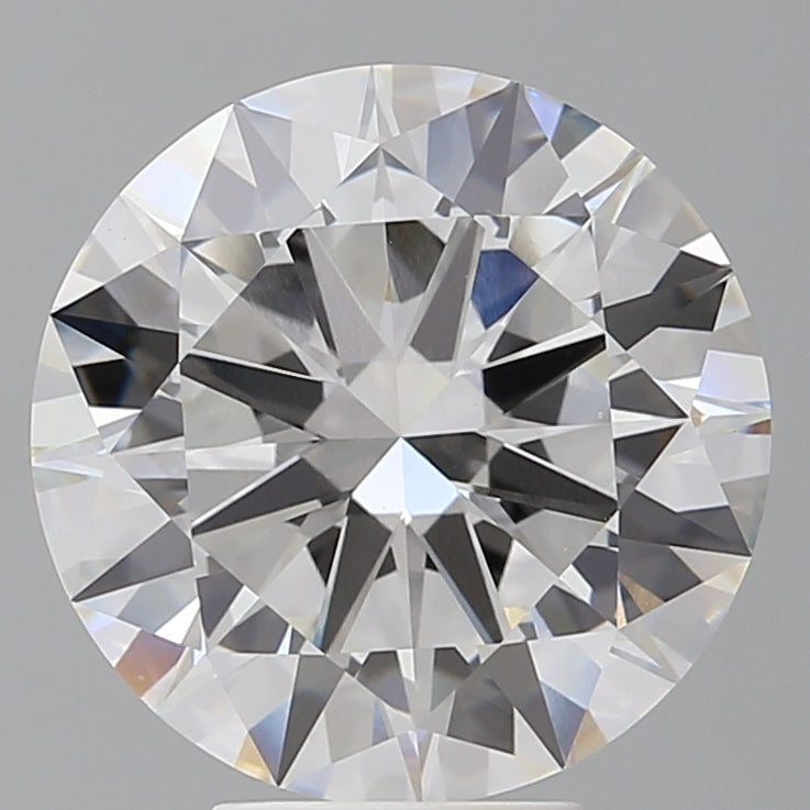 6.09 Carat Round Shaped, Excellent Cut, F Color, VVS2 Clarity, IGI Certified Lab Grown Diamond