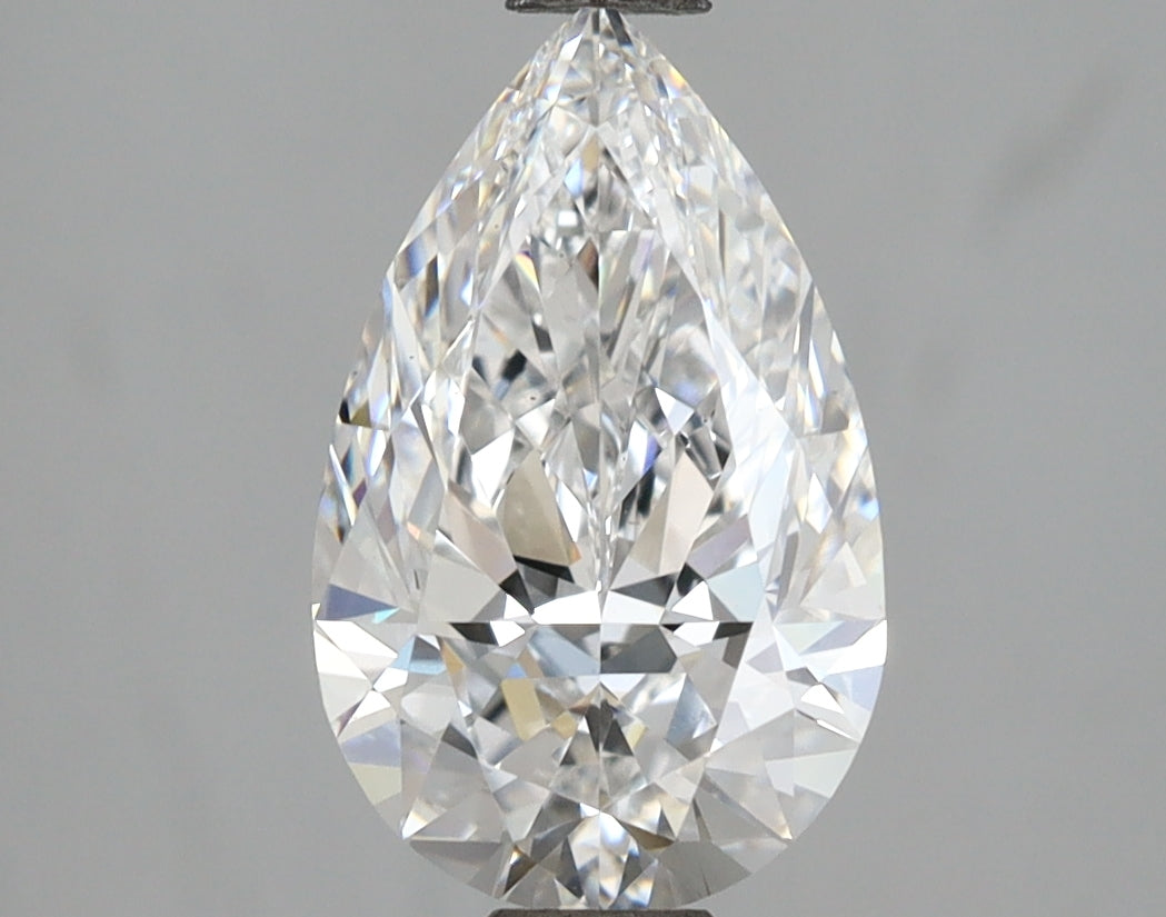 2.01 Carat Pear Shaped, Ideal Cut, E Color, VS2 Clarity, IGI Certified Lab Grown Diamond