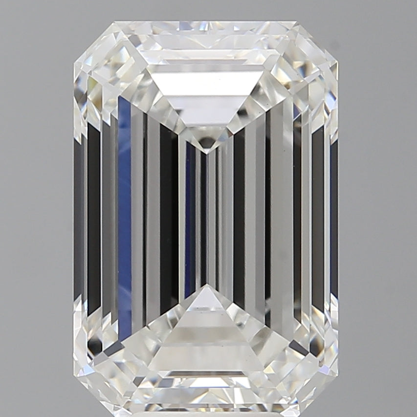 8.60 Carat Emerald Shaped, Ideal Cut, E Color, VVS2 Clarity, IGI Certified Lab Grown Diamond
