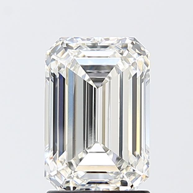 2.10 Carat Emerald Shaped, Ideal Cut, F Color, VS1 Clarity, IGI Certified Lab Grown Diamond